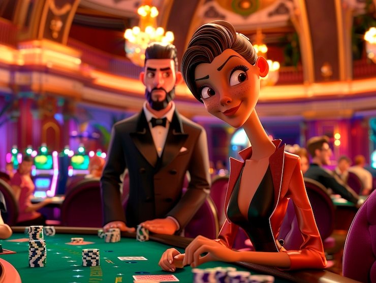 Interface dealer blackjack dengan chat live di batak5d