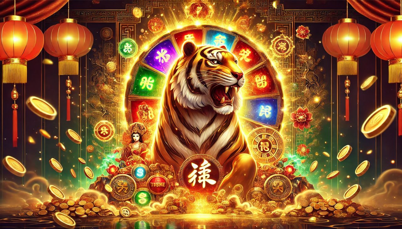 Tampilan gameplay slot Gates of Olympus dengan simbol-simbol mitologi dan animasi bonus